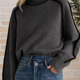 Women's Elegant High-Neck Sweater