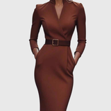 Camille | The Belted Power Maxi Dress