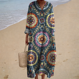 Amélie - Flattering Printed Summer Dress