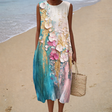 Floriane - Comfortable Sleeveless Summer Dress