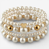 Chic Pearl Bracelet Set for Distinctive Elegance