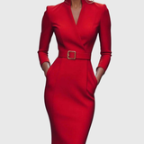 Camille | The Belted Power Maxi Dress