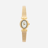 Iva® - Elegant Gold Watch with Woven Bracelet