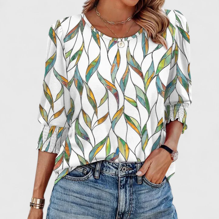 Nina | Clara Chic Smocked Blouse