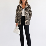 Fidelma drawn circles quilted jacket for women | Ellie Dublin