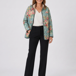 Oonagh celadon rose quilted jacket for women | Ellie Dublin