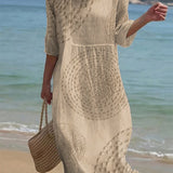 Clémence - Casual dress for women with embroidery.