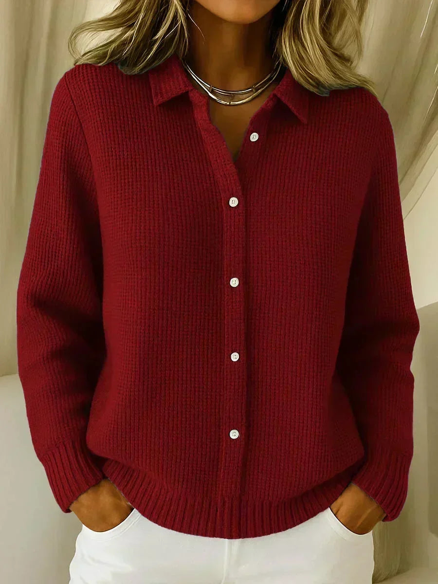 Camille textured knit cardigan, second colourway | Ellie Dublin