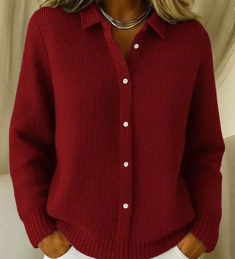 Camille textured knit cardigan, second colourway | Ellie Dublin