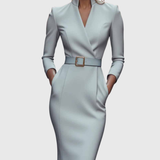 Camille | The Belted Power Maxi Dress