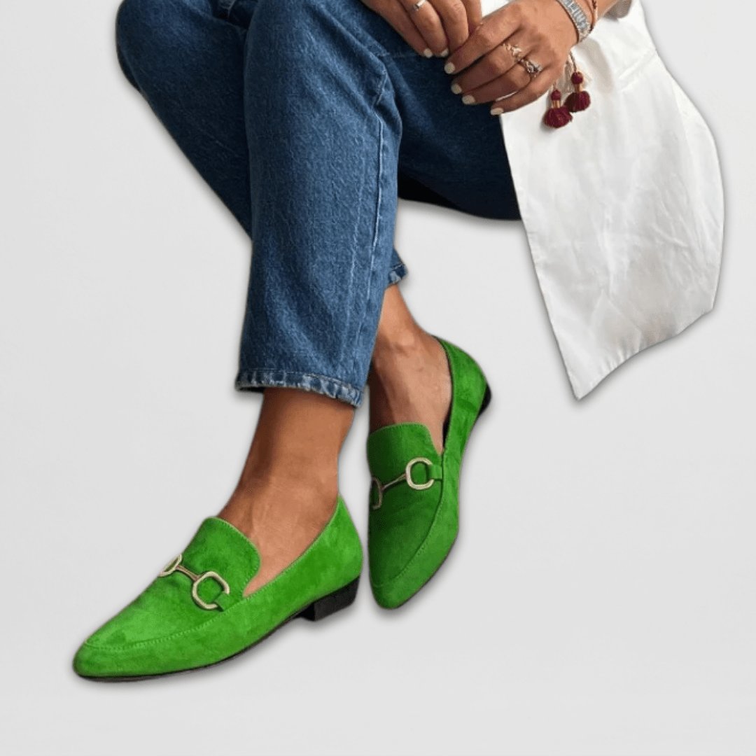 Cliodhna colourful suede-effect loafers for women | Ellie Dublin