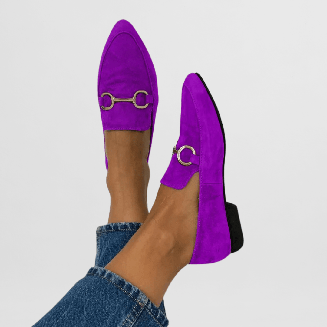 Cliodhna colourful suede-effect loafers for women | Ellie Dublin