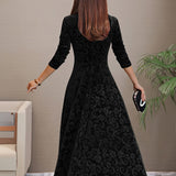 Sandrine | Velvet Elegance Dress for the Festive Season
