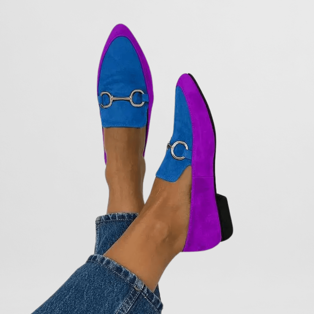 Cliodhna colourful suede-effect loafers for women | Ellie Dublin