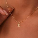 Initials Necklace with Love Letter Design