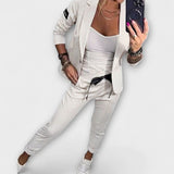 Vionne | Elegant Ensemble of Top, Jacket and Trousers