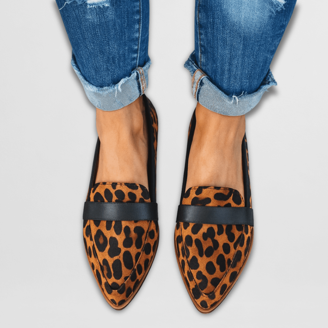 Blathnaid suede-effect comfort loafers for women | Ellie Dublin