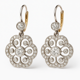 Madeleine – Vintage Crystal Mandala Earrings