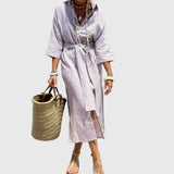 Ellen | Classic Striped Dress