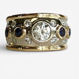 Gold-Plated Vintage Zirconia Ring