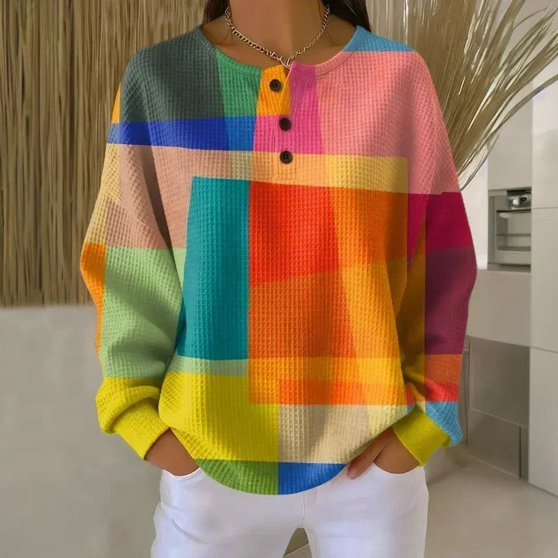 Crestine classic comfort jumper, multicoloured | Ellie Dublin