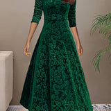 Julie | Elegant Patterned Maxi Dress