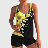 Clotilde | Floral Print Two-Piece Swim Set