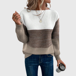 Grace sweater med ombré-effekt fra Elsebeth København, set forfra