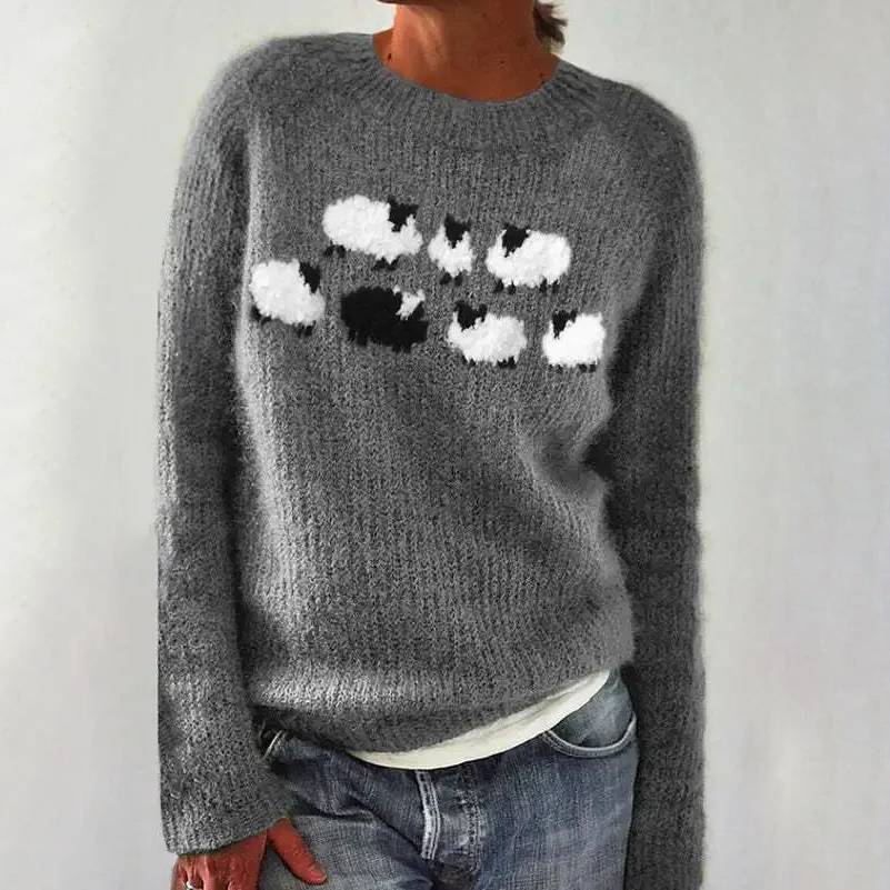 Amanda vintage Icelandic knit jumper for women | Ellie Dublin