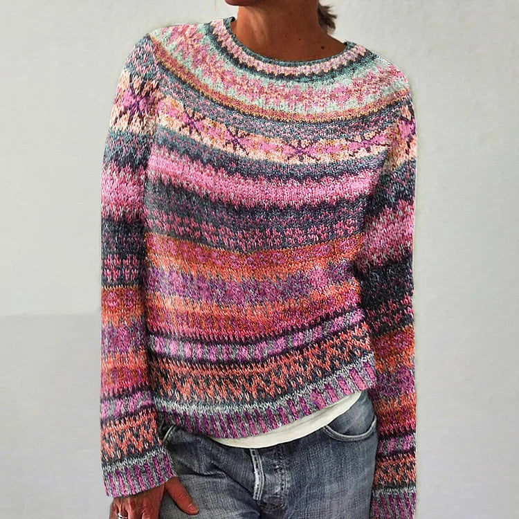 Amy vintage Icelandic knit jumper for women | Ellie Dublin