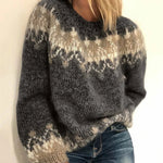 Angela vintage Icelandic knit jumper for women | Ellie Dublin