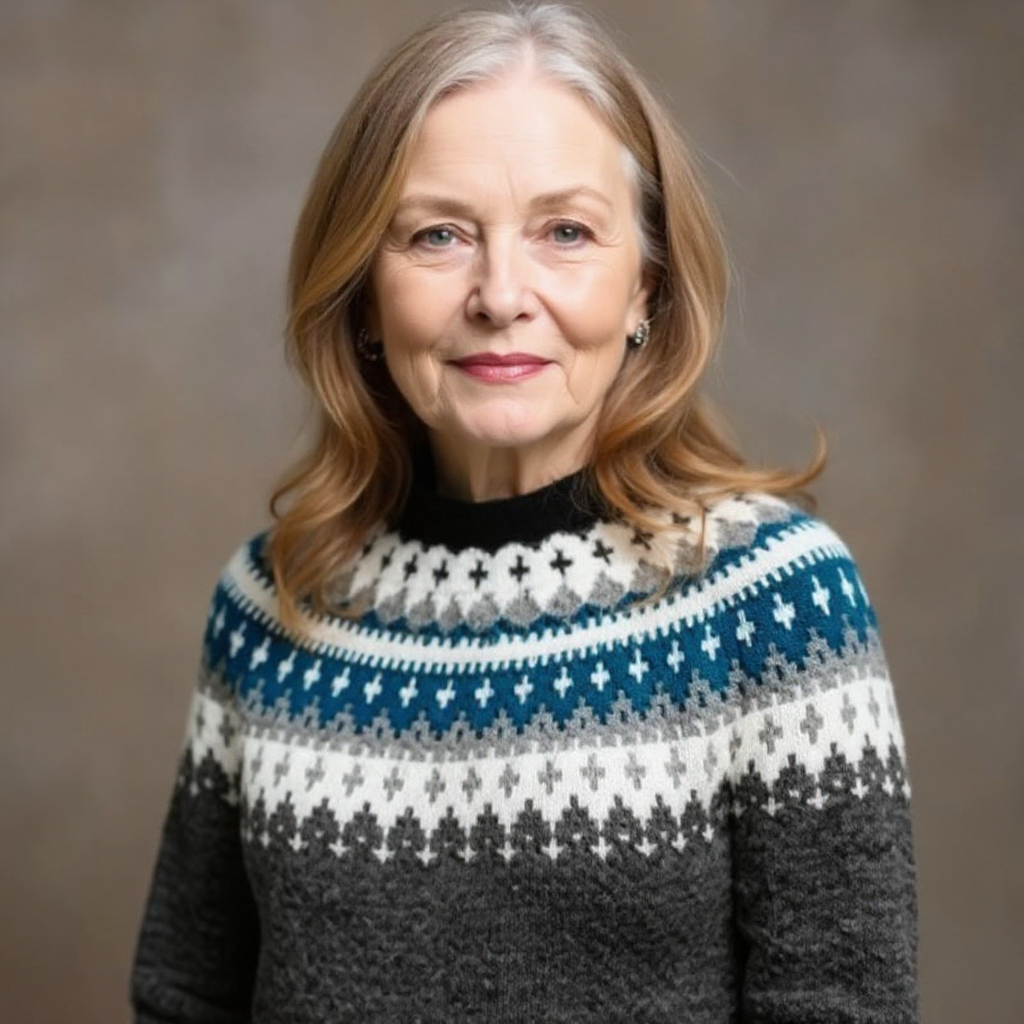 April vintage Icelandic jumper, fourth view | Ellie Dublin