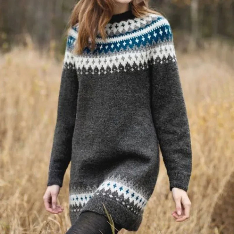 April vintage Icelandic knit jumper for women | Ellie Dublin