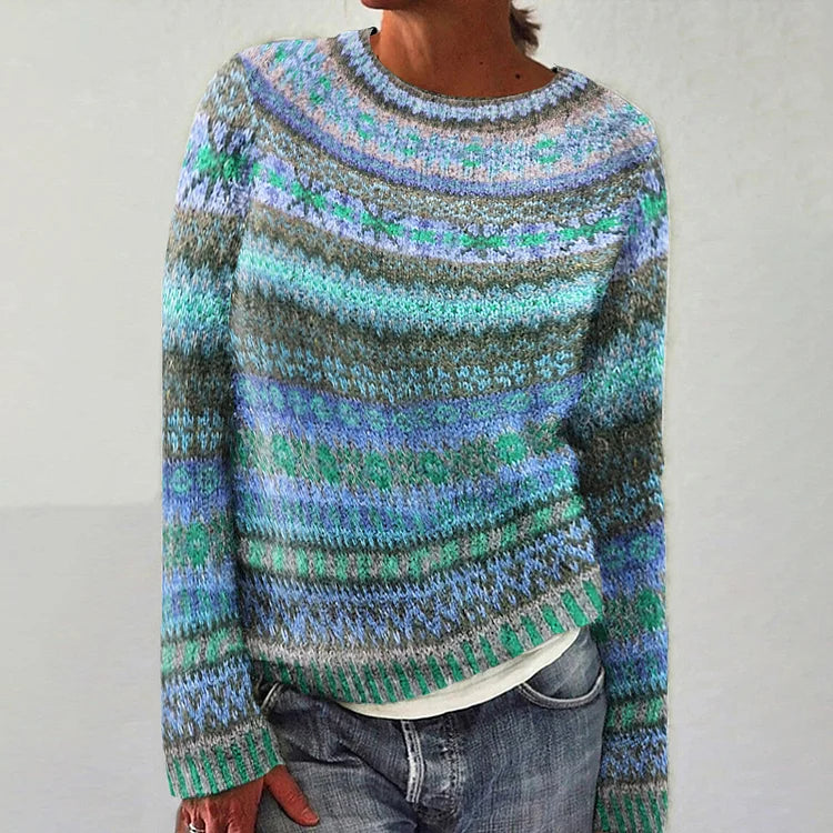 Bethany vintage Icelandic knit jumper for women | Ellie Dublin
