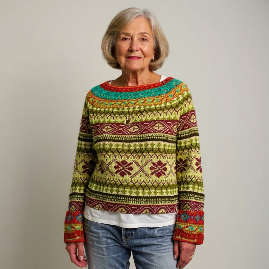 Caitlin vintage Icelandic jumper, second view | Ellie Dublin