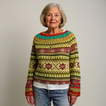 Caitlin vintage Icelandic jumper, second view | Ellie Dublin