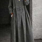 Manon | Denim Dress with Peter Pan Collar