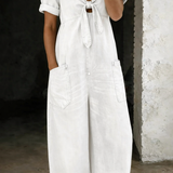 Garance | Denim Jumpsuit with V-Neck