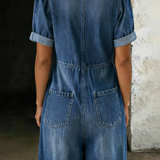 Garance | Denim Jumpsuit with V-Neck