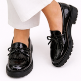 Cailie - Bow-Embellished Fringe Shoes