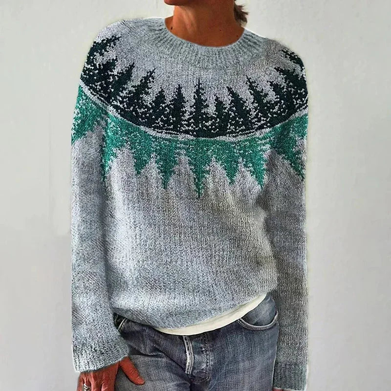 Danielle vintage Icelandic knit jumper for women | Ellie Dublin