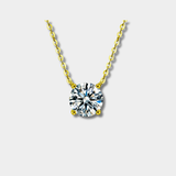 Raphaëlle – Zirconium Necklace in 18K Gold-Plated Silver