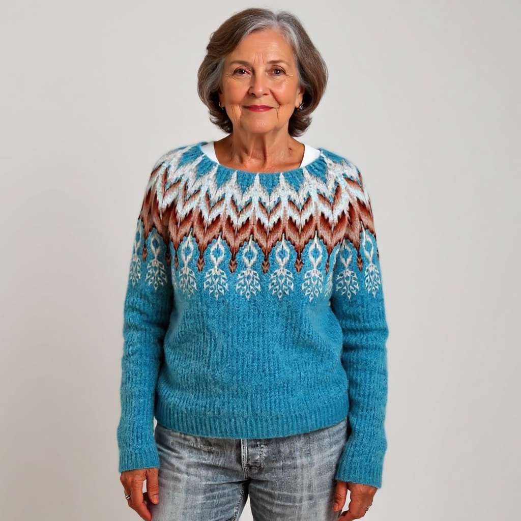 Elaine vintage Icelandic jumper, second view | Ellie Dublin