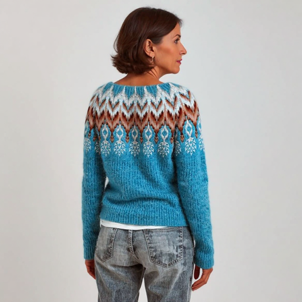 Elaine vintage Icelandic jumper, third view | Ellie Dublin