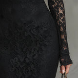 Jeanne | Elegant Lace Maxi Dress with Mermaid Hem
