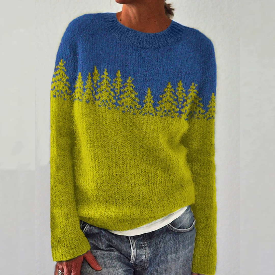 Ellen vintage Icelandic knit jumper for women | Ellie Dublin