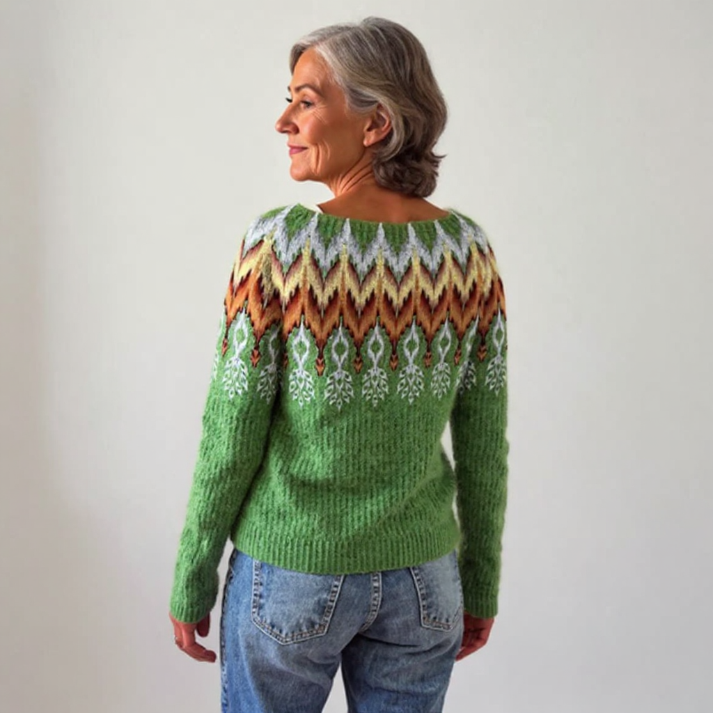 Emily vintage Icelandic jumper, third view | Ellie Dublin