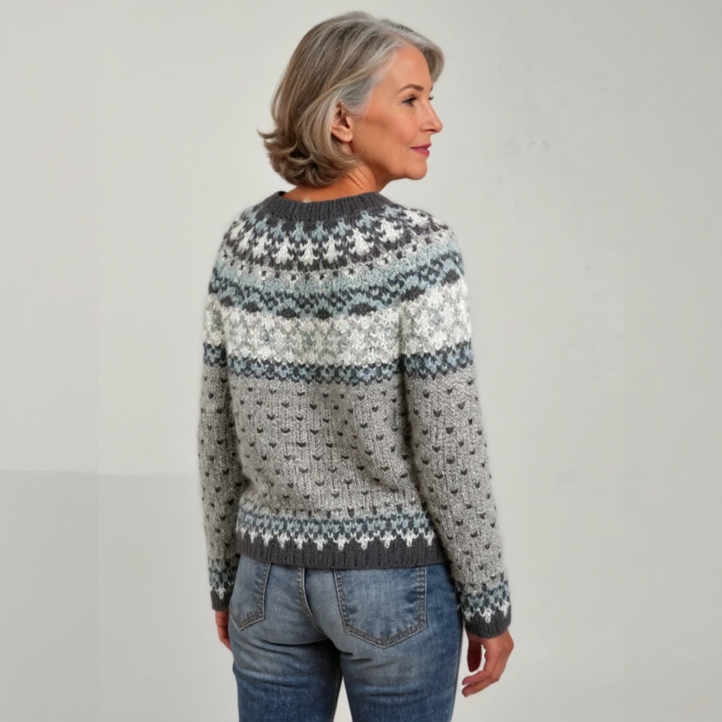Erica vintage Icelandic jumper, third view | Ellie Dublin