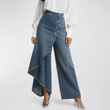 Maëlys | Denim Trousers with Tie Waist