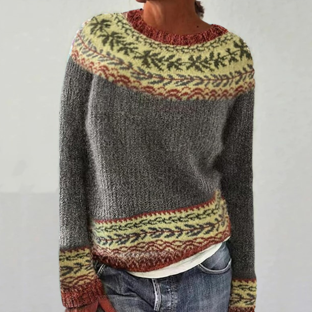 Frances vintage Icelandic knit jumper for women | Ellie Dublin